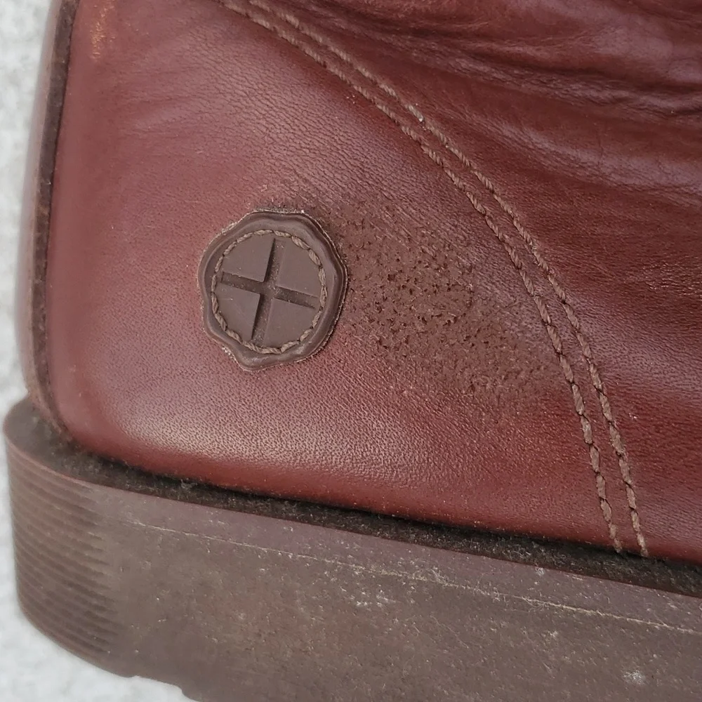 Men's Brown Leather Lace-Up Boots